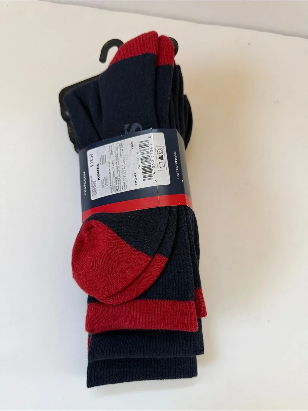 New Men’s Chaps 3 Pair Socks